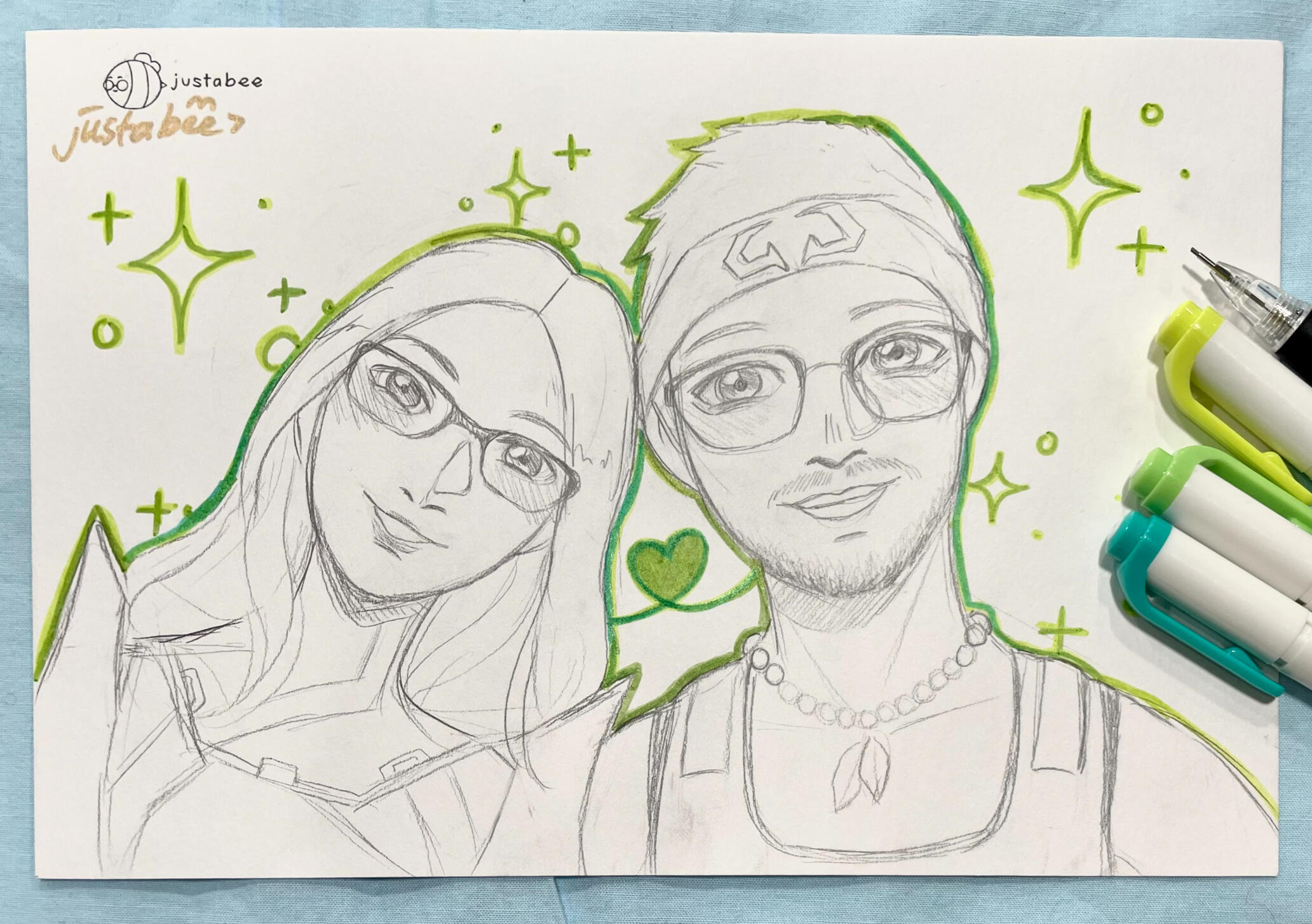 couple sketch