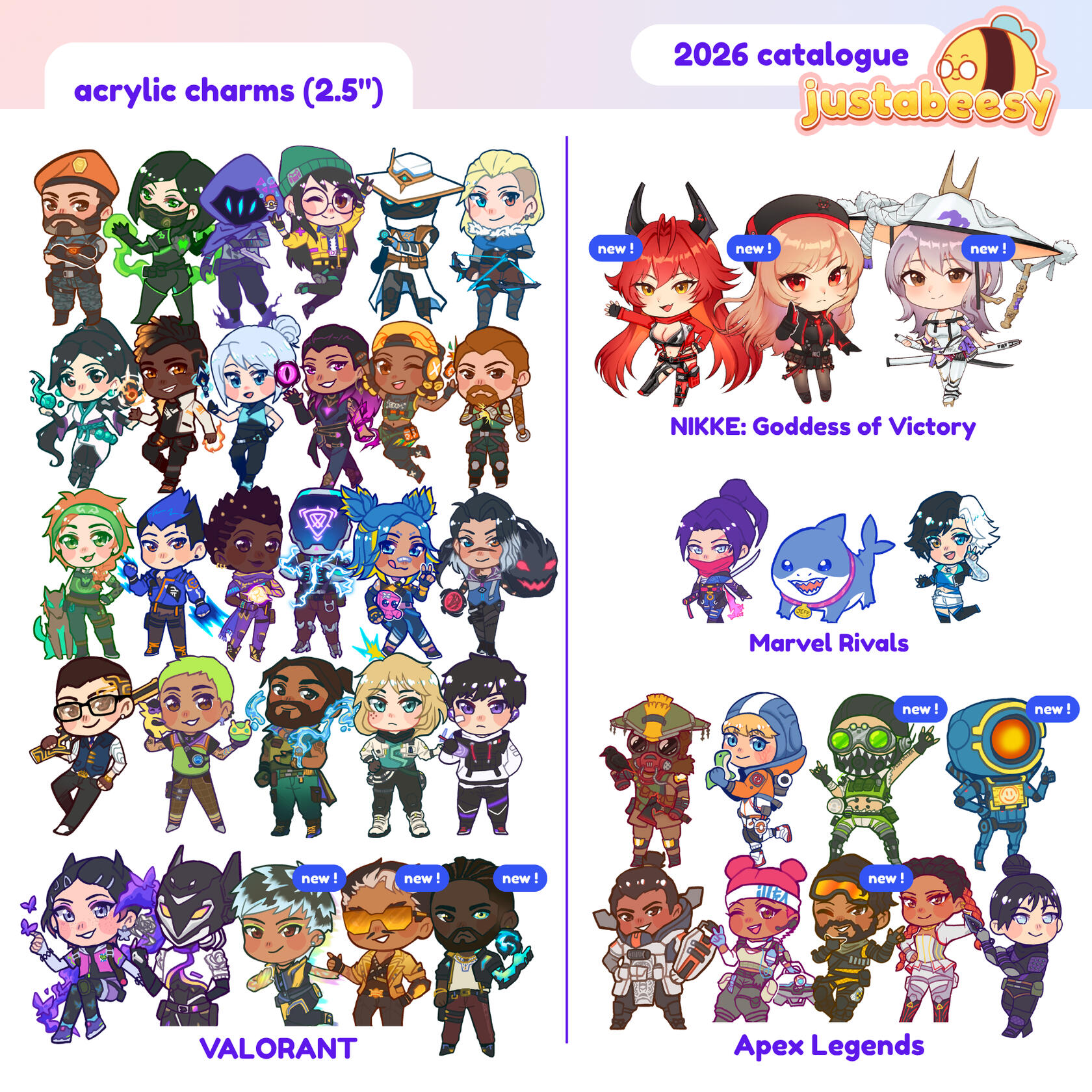 acrylic charms